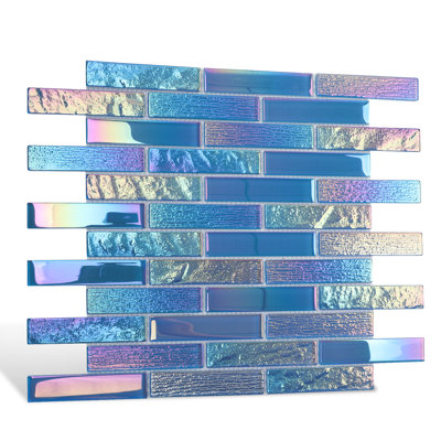 Carreaux de mosaïque en verre brique à bord droit 1 "x 4" Diflart