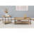 Coffee Table, Light Brown Rectangular Engineered Wood
