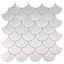2.44'' W x 2.63'' L Metal Peel and Stick Mosaic Tile