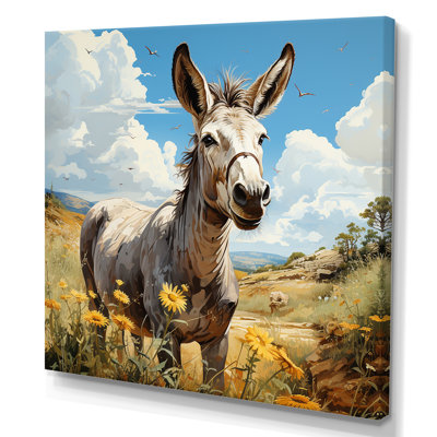 Countryside Donkey Horizon I - Donkey Wall Art