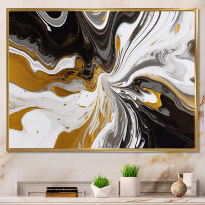 Symphonie or et marbre noir