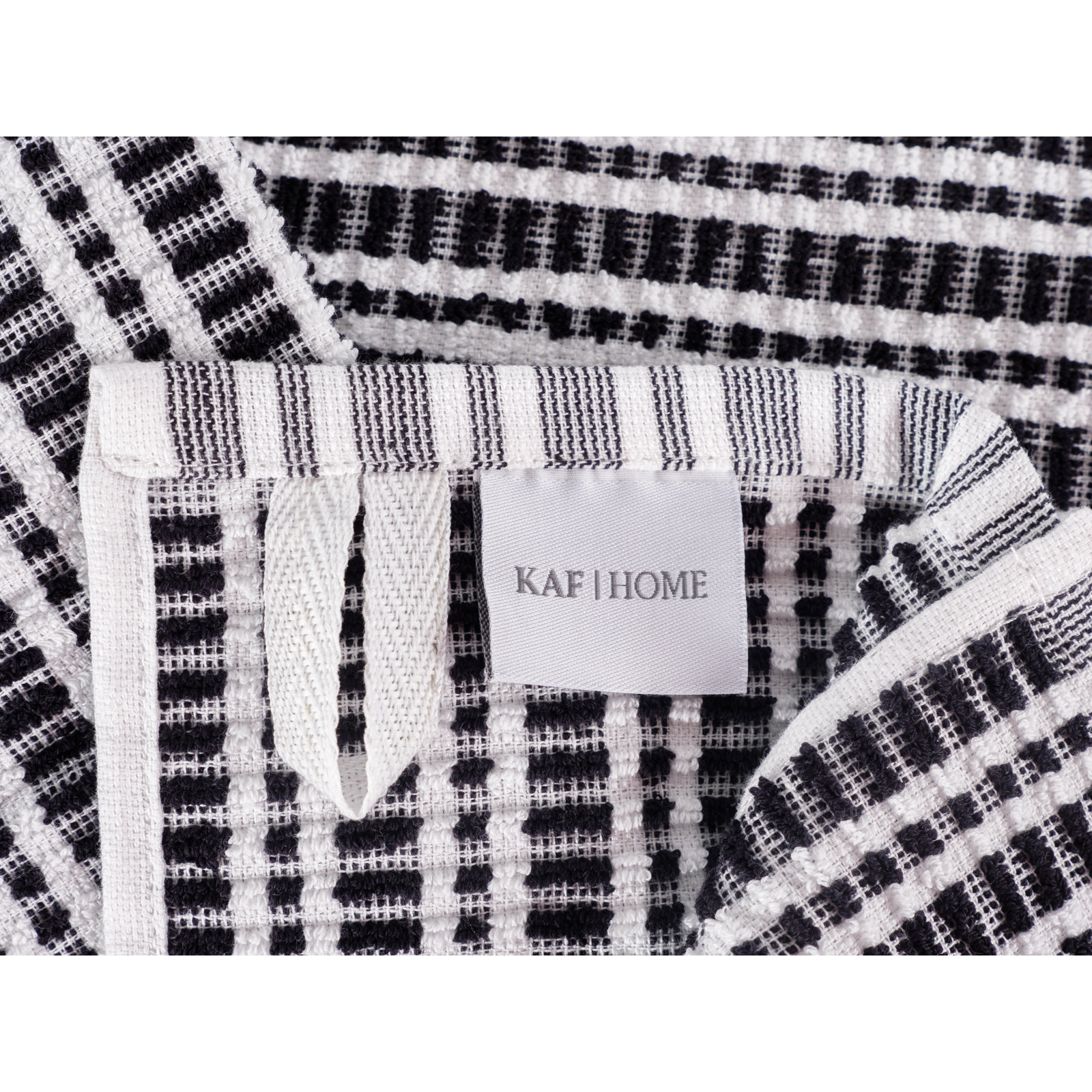 Terry Cotton Tea Towel, Black