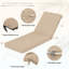 Coussin de chaise longue d'extérieur - Résistant aux intempéries, réversible, confort moelleux-57415018-57415039