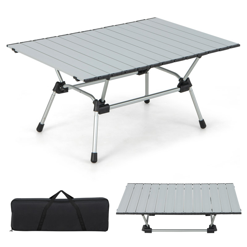 Table pliante 35,4 po, Argent