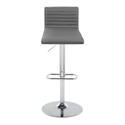 Betuel Swivel Upholstered Adjustable Height Counter Stool with Metal Frame