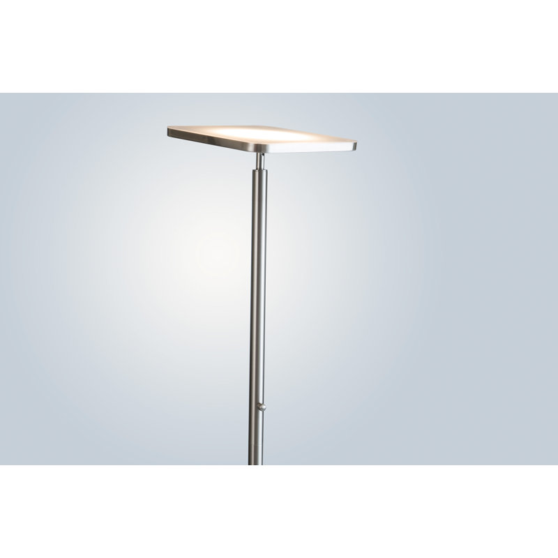 Lampe torchère sur pied 71,75 po Escalante, Nickel brossé