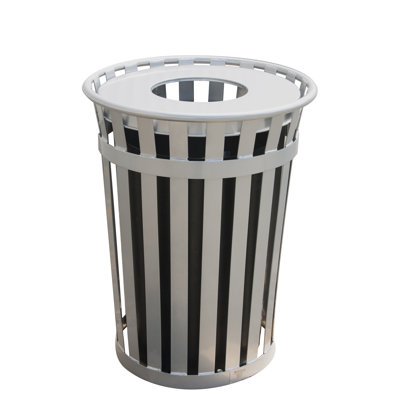 Oakley Steel Open Outdoor Trash/Recycling Bins