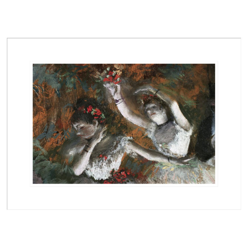 Détail des ballerines de la répétition par Edgar Degas, impression giclée encadrée, H 16,3 po x l 21,75 po