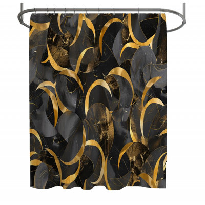 Rideau de douche abstrait