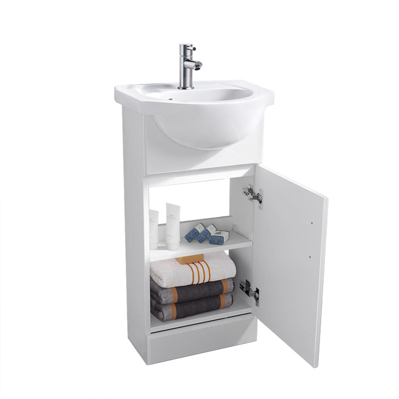 Avarni 460 mm Freestanding Single Vanity with Integrated Ceramic Basin