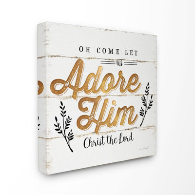 «Adore him», art textuel
