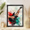 «Black», art abstrait de guitare, impressions sur toile encadrées