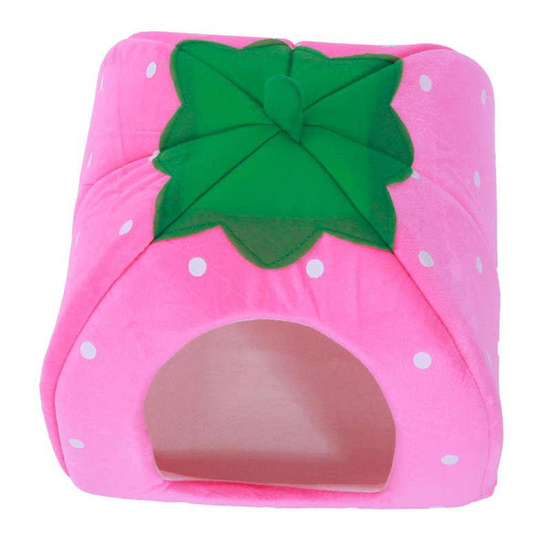 Dôme d’animal doux en coton Ricard, l 13,39 po x P 14,17 po x H 16,14 po, Rose