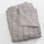 Taie d'oreiller carrée en coton gris froncé-135988265