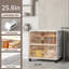 Bacs de rangement pliables avec couvercles