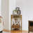 Kempst Set of 2 End Tables with Storage, Farmhouse Corner End Table Set of 2 with Flip Door, Industrial Triangle Side Tables with Shelf, Rustic Small Space Accent Tables for Living Room Bedroom-83654700