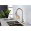 Robinet de cuisine rétractable à poignée simple avec accessoires-86879991