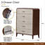Houston 5-Drawer Chest - Walnut