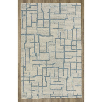 Tapis en laine / tencel touffeté à la main