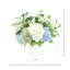 Assorted Hydrangeas and Budding Stems in Fiberstone Pot