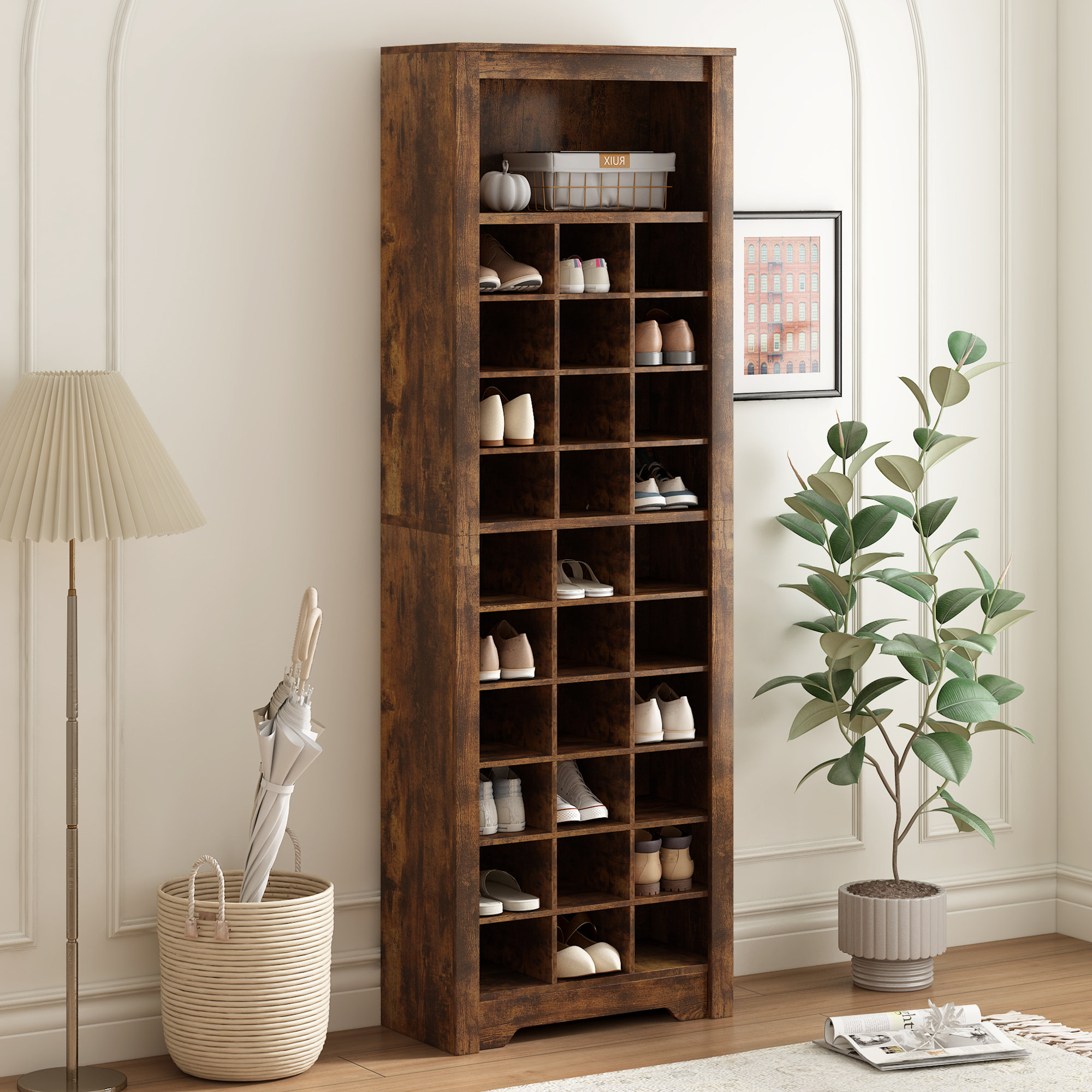 30 Pair Shoe Storage Cabinet