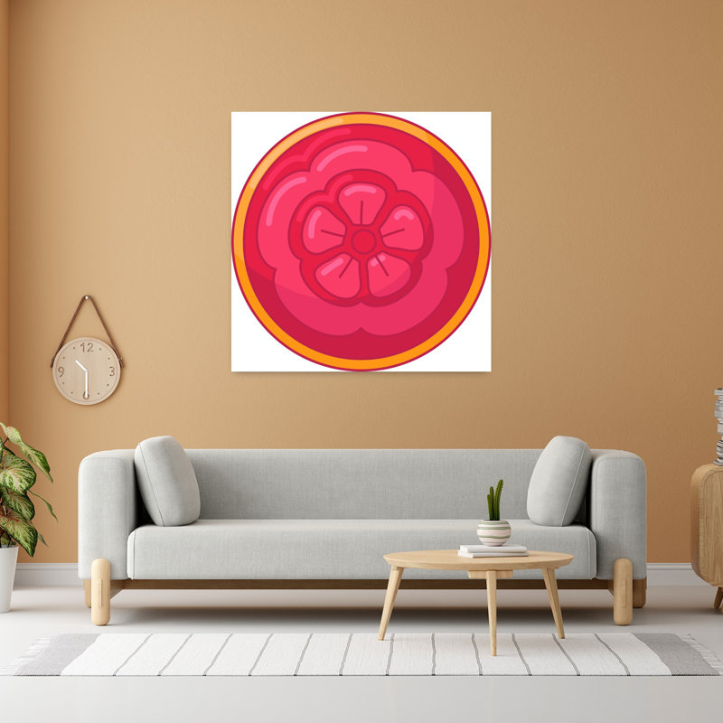 Art mural en forme de fleur de Prosperity, H 48 po x l 48 po