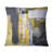 Grey and Yellow Blur Abstract - Abstract Printed Throw Pillow-29842435-29842438