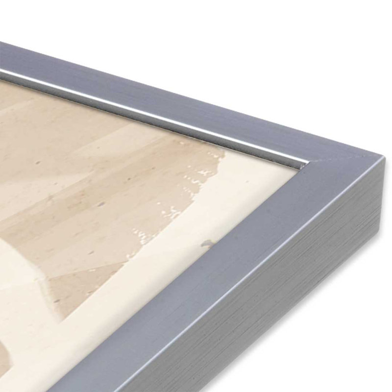 «Abstract Minimal 65» par Garima Dhawan, reproduction d'art sur toile, H 24 po x l 18 po, Argent argent