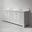 Audrey 84'' Free Standing Double Bathroom Vanity with Calacatta Quartz Top-2114411454-2086319465