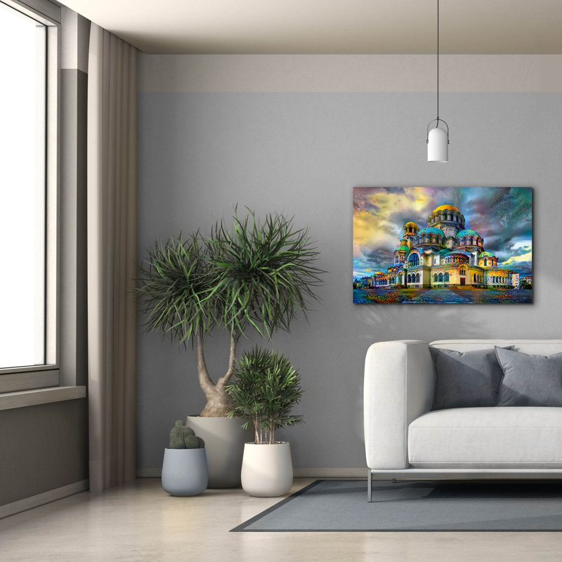 «Sofia Sofia Alexander Nevsky Cathedral» par Pedro Gavidia, art mural sur toile, H 26 po x l 40 po x P 1,5 po