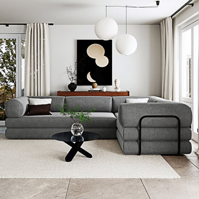 L-Shaped Modular Sofa Bed