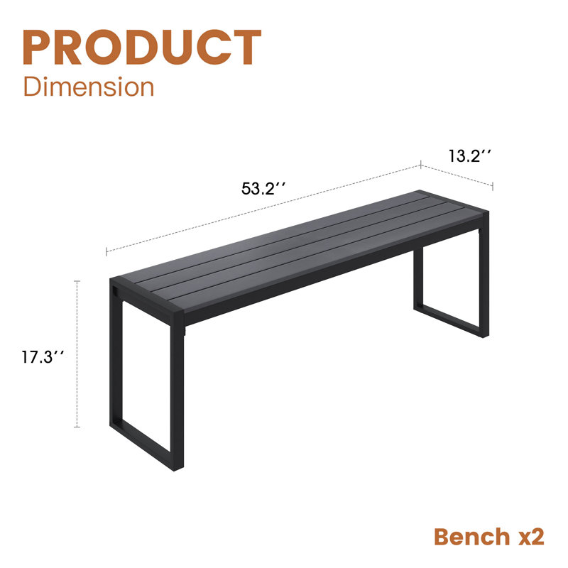 Banc d'extérieur, Gris