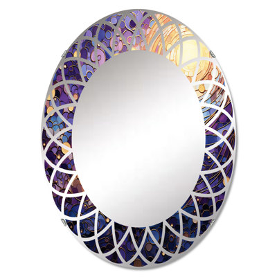 Doheny - Modern Wall Mirror Oval -  East Urban Home, 7D255CC8C1354DA3A07FDFB6A9D81B78