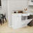 Kitchen Trash Cabinet with 2 Drawers &amp; Tilt-Out Compartment, MDF | Off-White | Farmhouse