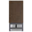 Bibliothèque basse moderne en bois massif H 30 "avec structure large et base en métal Banting