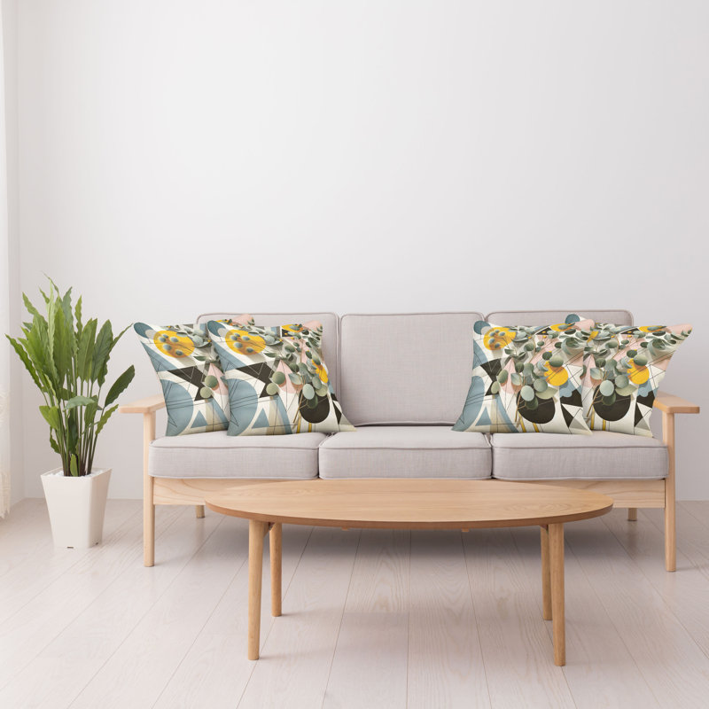 Fabric Reversible Throw Pillow, 24"H x 24"W