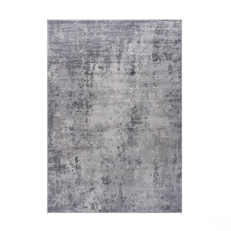6X9 Abstract Area Rug, Rectangle 6'7" x 7'9"