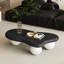 Table basse en forme de nuage avec 3 pieds sphériques pour le salon,-394354398-394354397-394354396