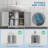 23.5'' W x 23.5'' H x 11.75'' D Free-Standing Bathroom Cabinet,Pedestal Under Sink Bathroom Cupboard with  Adjustable Shelves-370337682