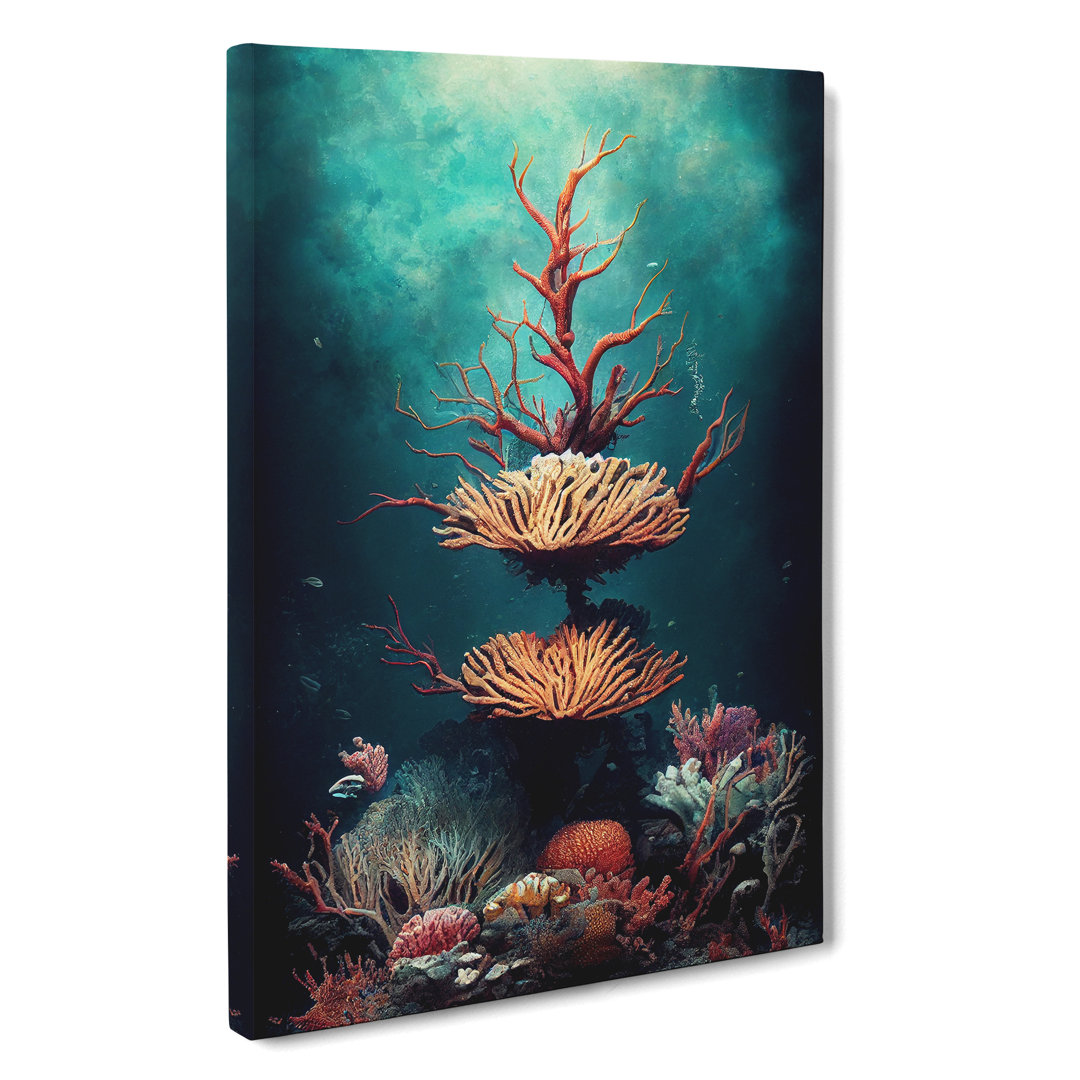 The Beautiful Coral Reef - Wrapped Canvas