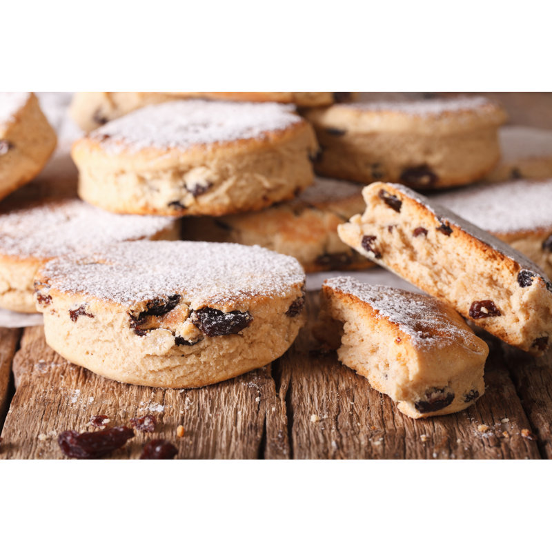 Earlimart British Biscuits: Welsh Cakes - Wrapped Canvas Print, 30cm H x 46cm W x 3.8cm D