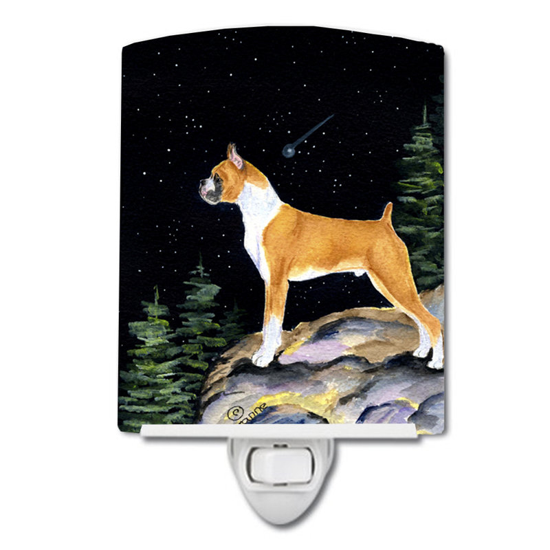 Éclairage de nuit en céramique starry boxer