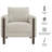 Hawken Boucle Fabric Accent Armchair-117546401-117546405