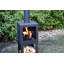 Square Terrace Heater with Wood Store-1381148527