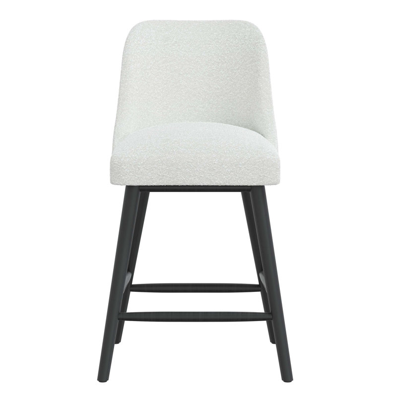 Tabouret de bar et de comptoir Gallie, Tabouret de comptoir (siège d'une hauteur de 27 p, Boucle ivoire classique