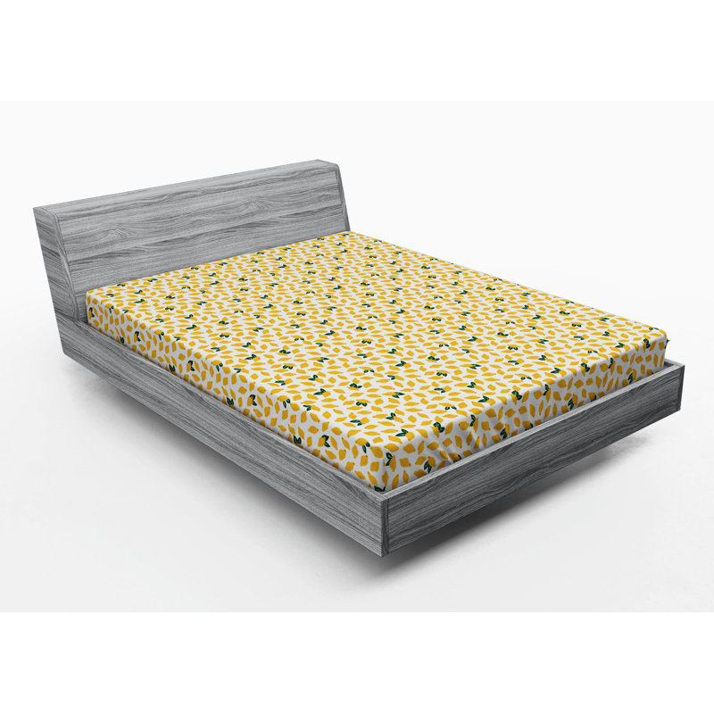 Microfiber Floral Fitted Sheet, Full Fitted Sheet