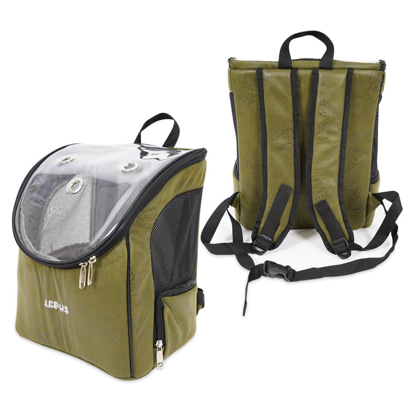 Sac à dos pour chien et chat approuvé par les compagnies aériennes, Vert