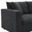 Ensemble de canapé modulaire en polyester avec 2 coussins gratuits et repose-pieds convertible