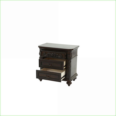 Table de chevet 2 tiroirs Traditional