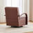 30.3"W Modern Upholstered 360° Swivel Accent Chair with Solid Wood Armrests and Comfy Channel Tufted Lounge Reading Chair-1749581254